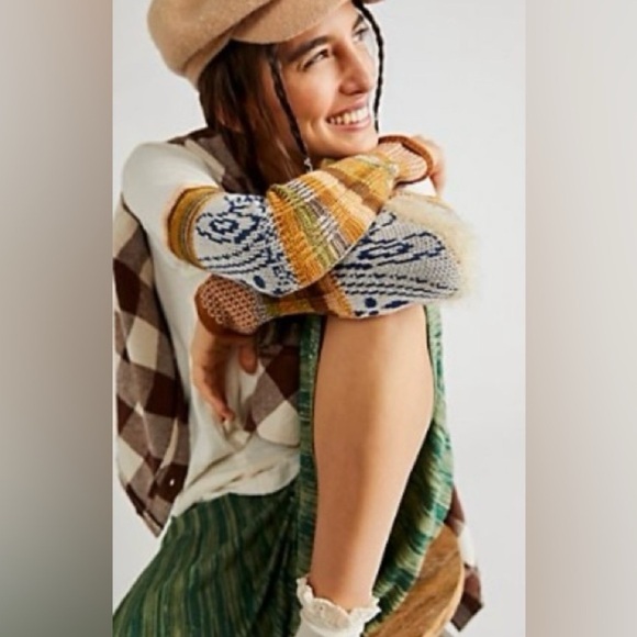 Free People Tops - we the free people HERITAGE MIX CUFF .. NWT